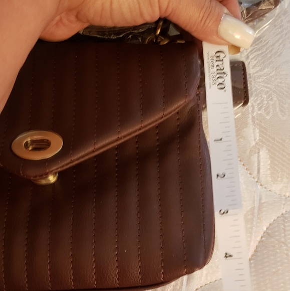 👜NWT👜 FAUX LEATHER CROSSBODY - Picture 8 of 8